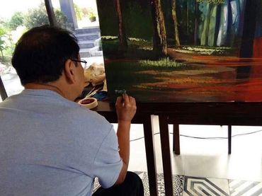 With Maestro Fidel Sarmiento, live demo during Freedom Art Society’s event
