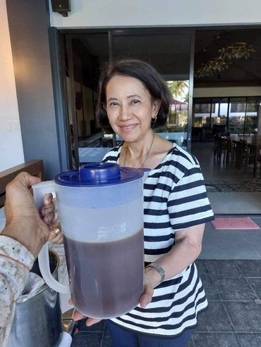 First harvest of honey