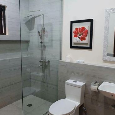 Clean, modern bathrooms