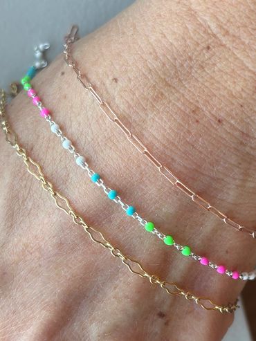 Delicate fused permanent jewelry designs available in Osseo, MN by Fused-mn