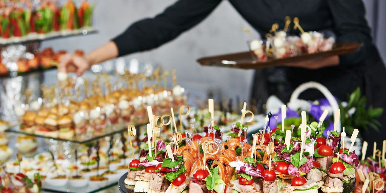 assortment of finger foods