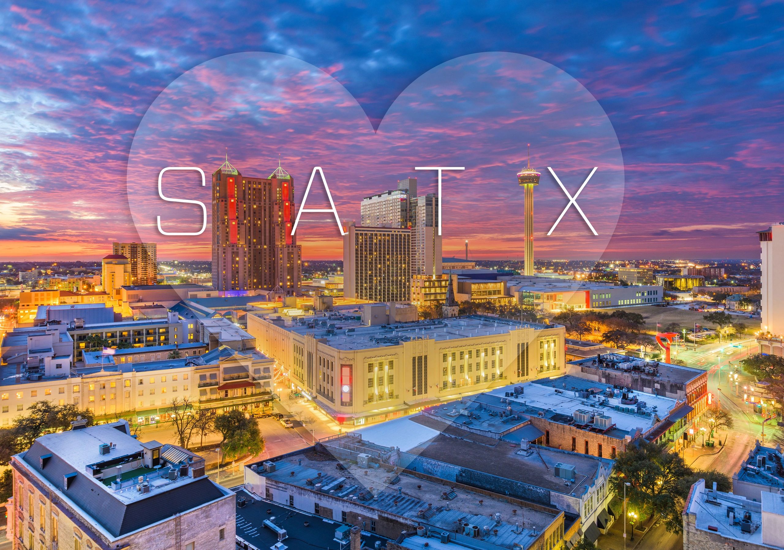 Beautiful San Antonio, TX Skyline