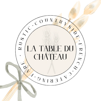 logo, la table, chateau, rustic, countryside, French, catering, fare, site, content, lessons, chef