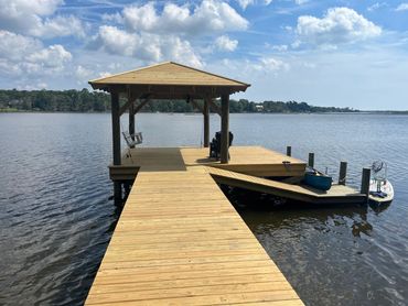 dock gazebo, dock ramp, gangway, kayak launch, paddle board, docking space, dock mooring systems