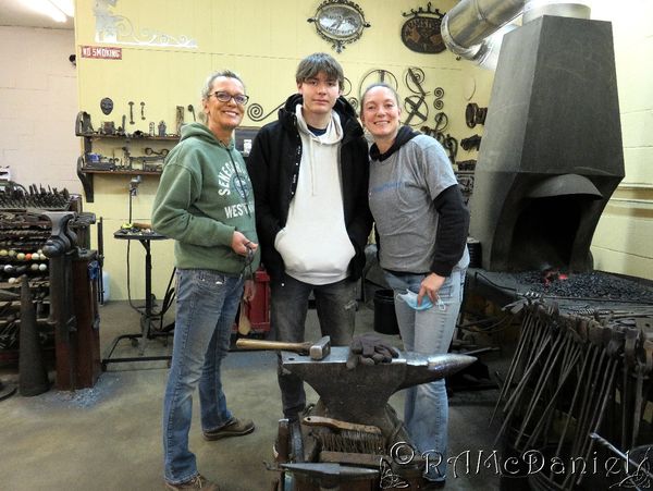 Expressive Metals School of Blacksmithing Class for a family