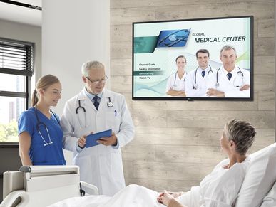 TV systems for hospital rooms