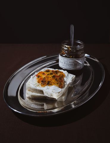 Hot Pepper Jelly with Cream Cheese