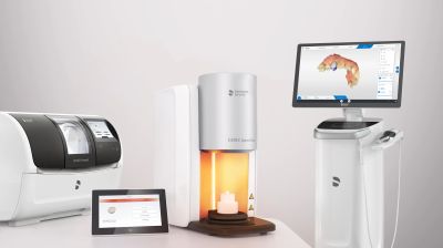 3D dental scanning and printing machines with digital interface.