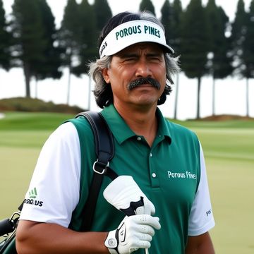 Wooden Klubs: Suspect in golf murder mystery, "Murder is Par for the Course."