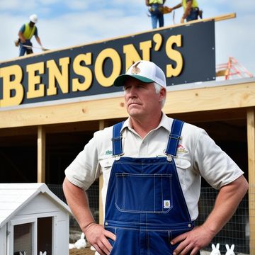 Bernie Benson: Suspect in Eastertime murder mystery, "Lurking Down the Bunny Trail."