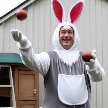 Ray Betz: Suspect in Eastertime murder mystery, "Lurking Down the Bunny Trail."