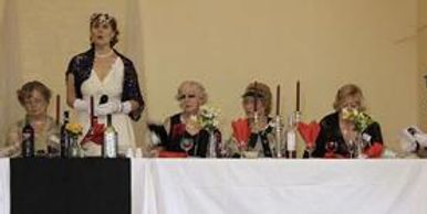Reference for downloadable all-woman murder mystery party, "Death Bemoans Her"