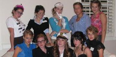 Reference for downloadable all-woman murder mystery party, "Death Bemoans Her"