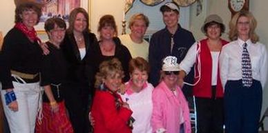 Reference for downloadable all-woman murder mystery party, "Death Bemoans Her"