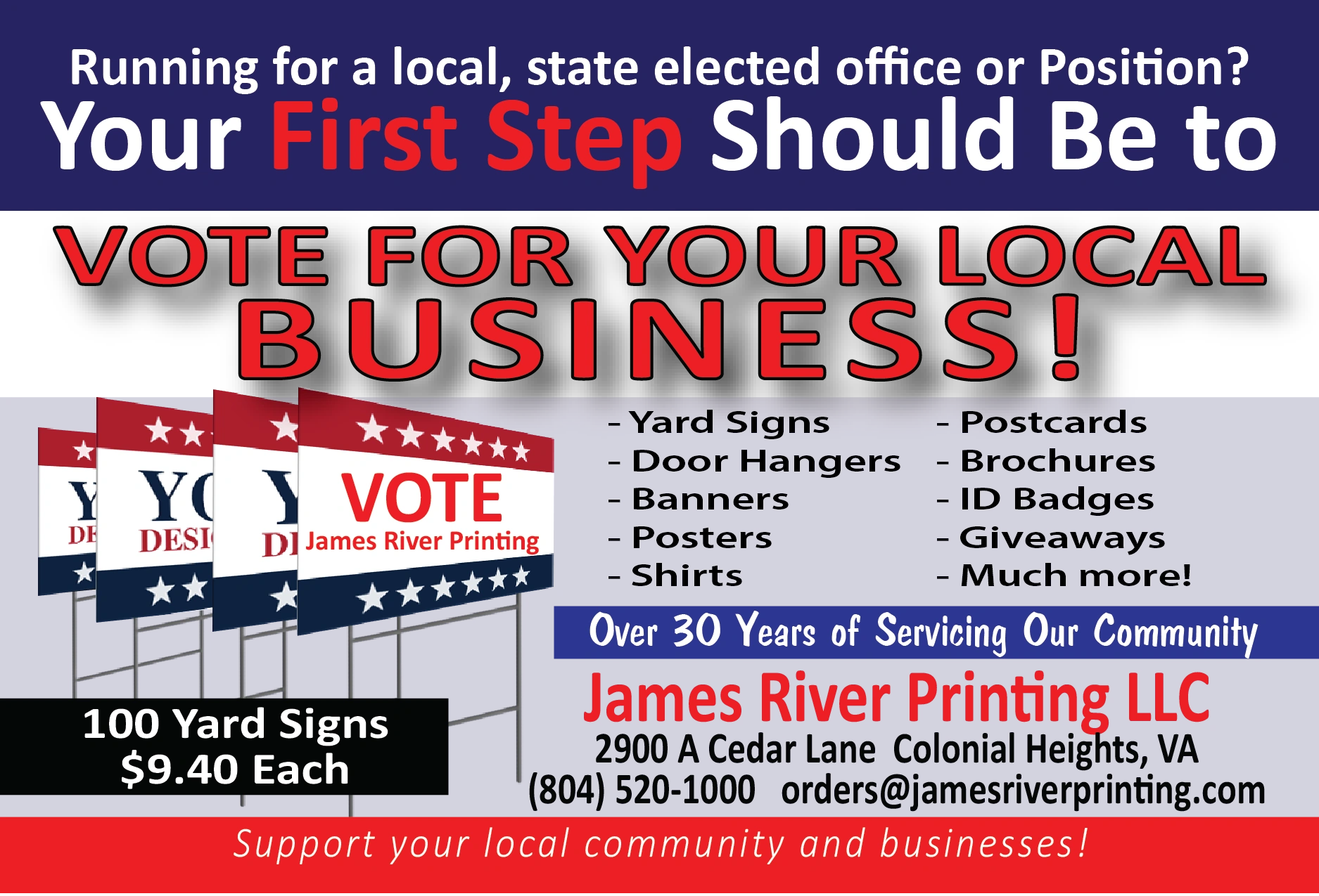 james river printing llc printing buisiness