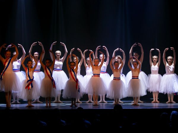 Impact Dance Studios group of ballerinas on stage