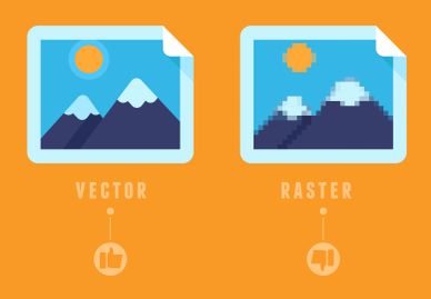 Comparison of vector and raster images.