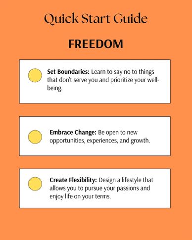Quick Start Guide - Freedom Transformation Coach. Life Coach. Transition Coach.
