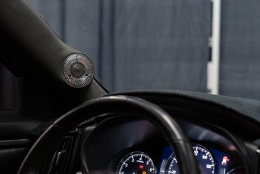 Tweeters installed in A-pillar
