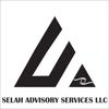 Logo of Selah Advisory Services LLC featuring a stylized black triangle design.