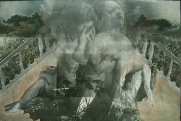 LorenEllisARt From Ede to the 20th Century Masaccio 1976 40"x60" ( 101x152 cm) Poem page 215