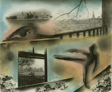 LorenEllisArt Ellis Island Dance 2015  ( commission for the Joyce Theatre NYC calendar)16"x20" (40 x