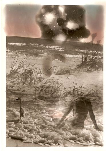 Loren Ellis Star Constellation The Sea & Figure Egret  7x5"" (18x13 cm)  page 19 #1