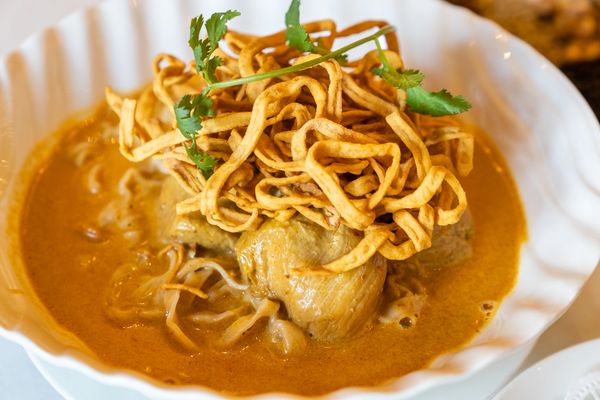 Close up shot of a dish in a white color bowl