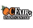 Logo of OC Fair & Event Center featuring an orange illustration.