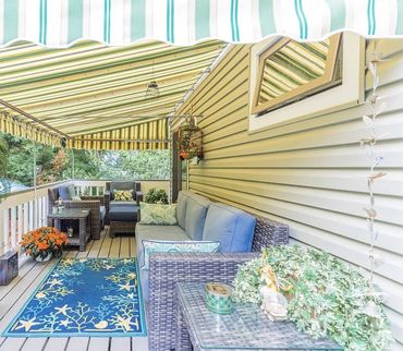 Cape May Beach Rental - back deck