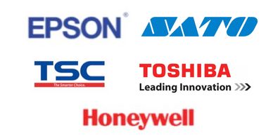 EPSON, SATO, TSC, TOSHIBA, HONEYWELL, ZEBRA