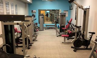 A private womens circuit room with circuit machines and free weights
