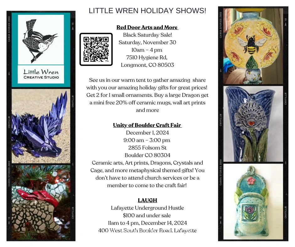 a flyer for the little wen holiday show