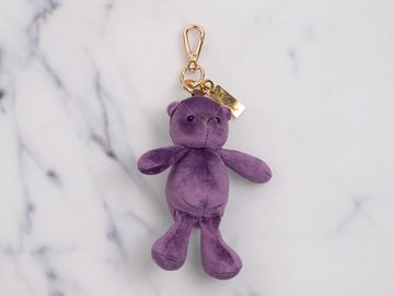 Purple teddy charm
