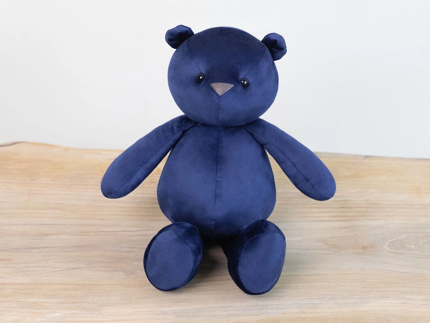 Royal blue teddy bear