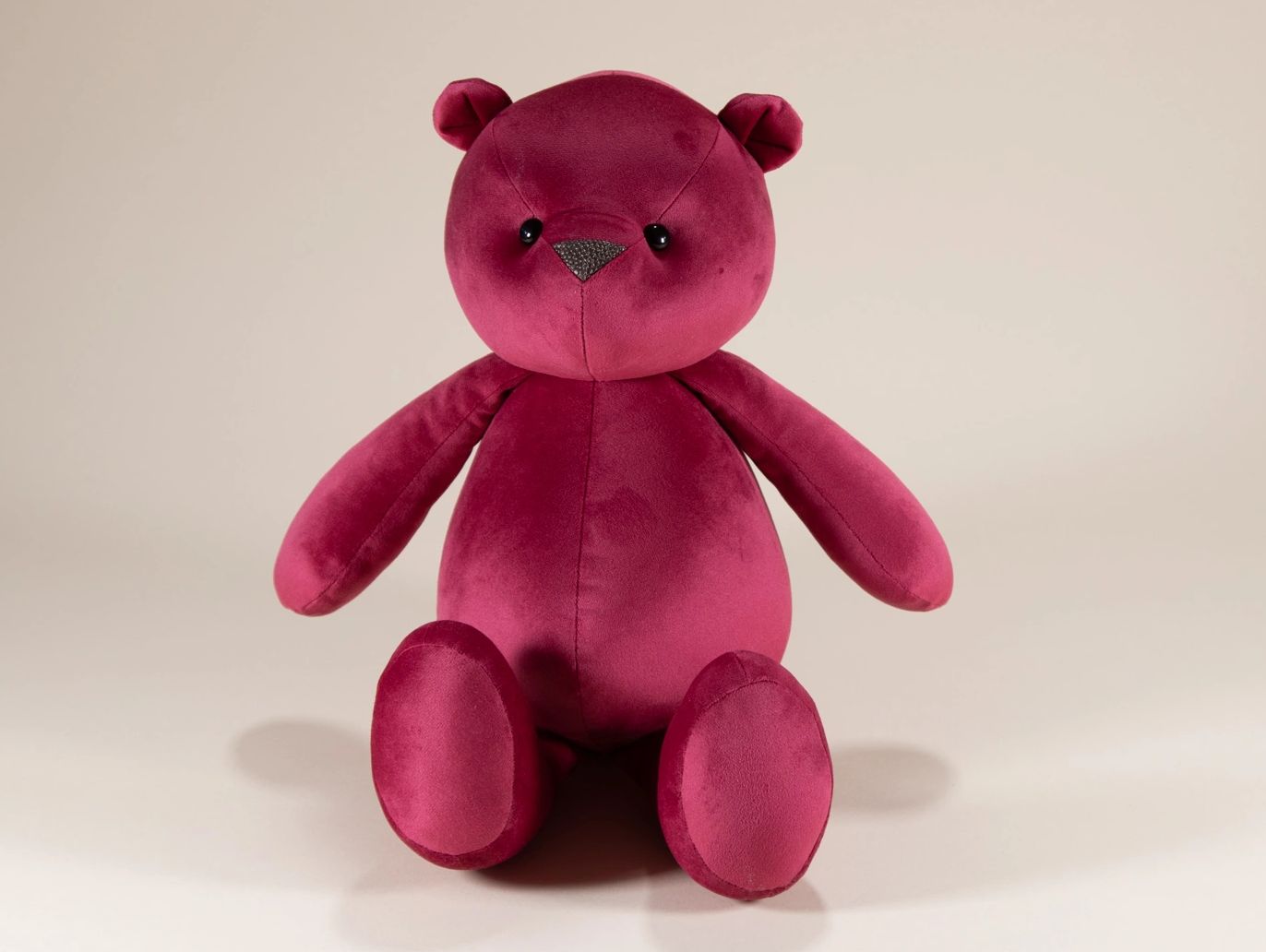 Bright pink teddy bear