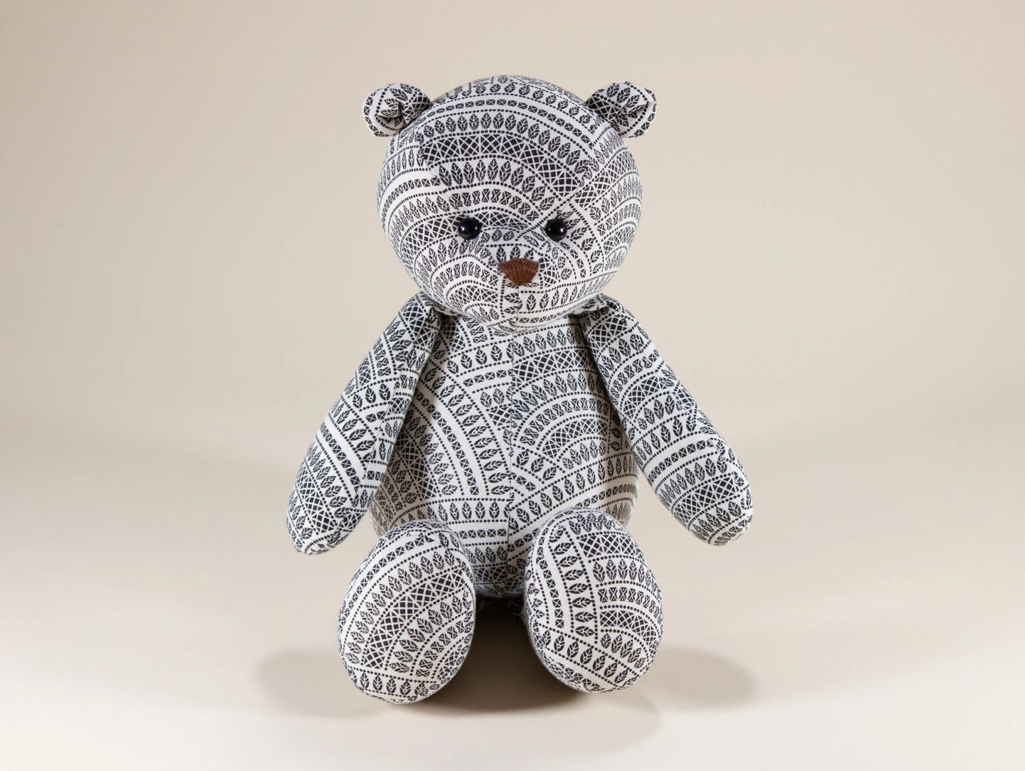 Tribal pattern teddy bear