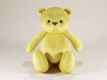 Lemon yellow teddy bear