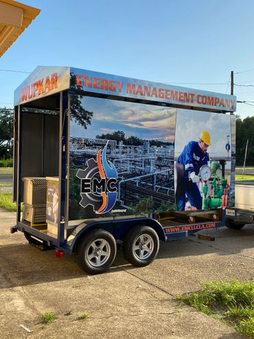 Trailer wrap. food truck wrap