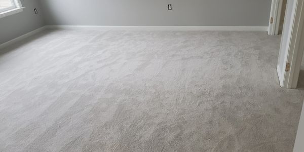 New cheap carpet in master bedroom.
