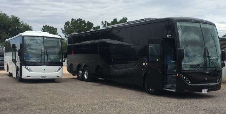 38 and 56 passenger coach buses.