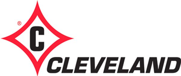 Cleveland logo with a red diamond and black text.