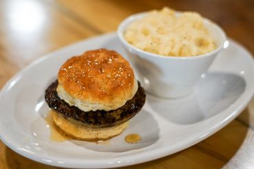 Sausage Biscuit with Eggs at Public House
