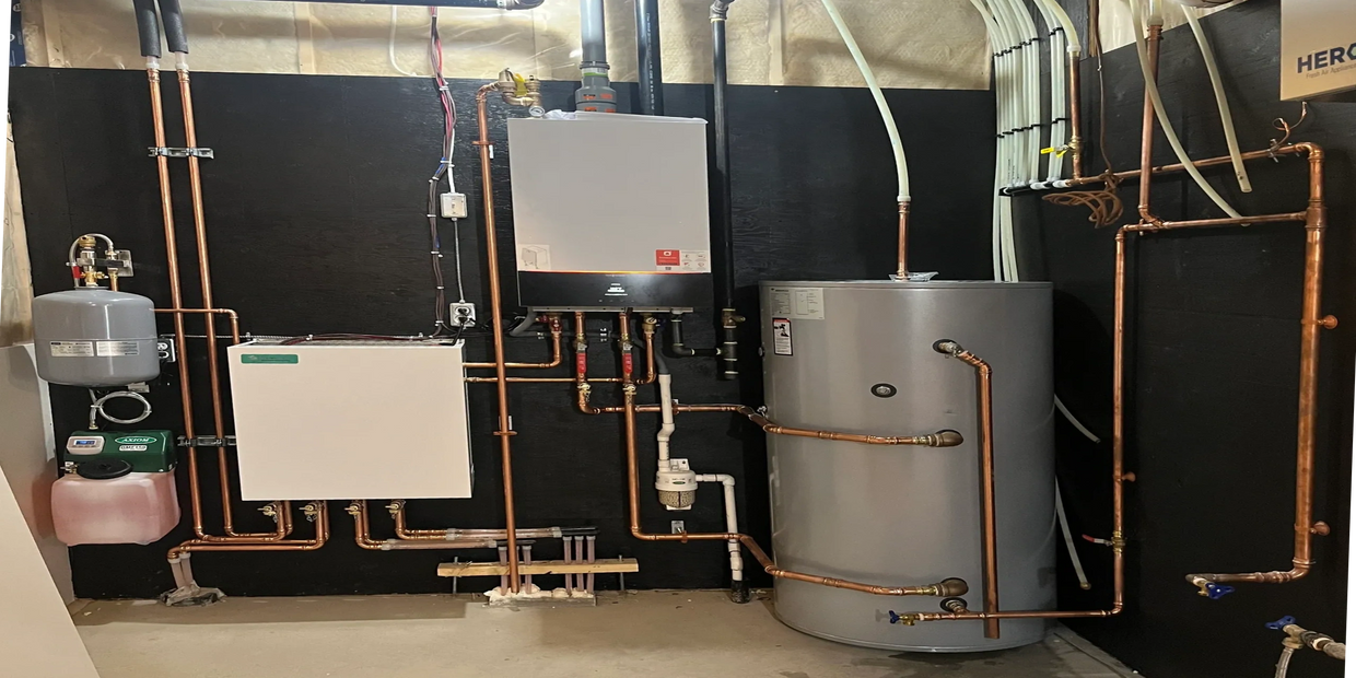 Furnace installation by Plumb Simple Plumbing Service Edmonton