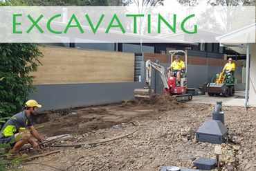 excavating
