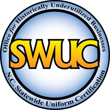 Historically Underutilized Businesses NC statewide uniform certification seal- HUB, woman owned