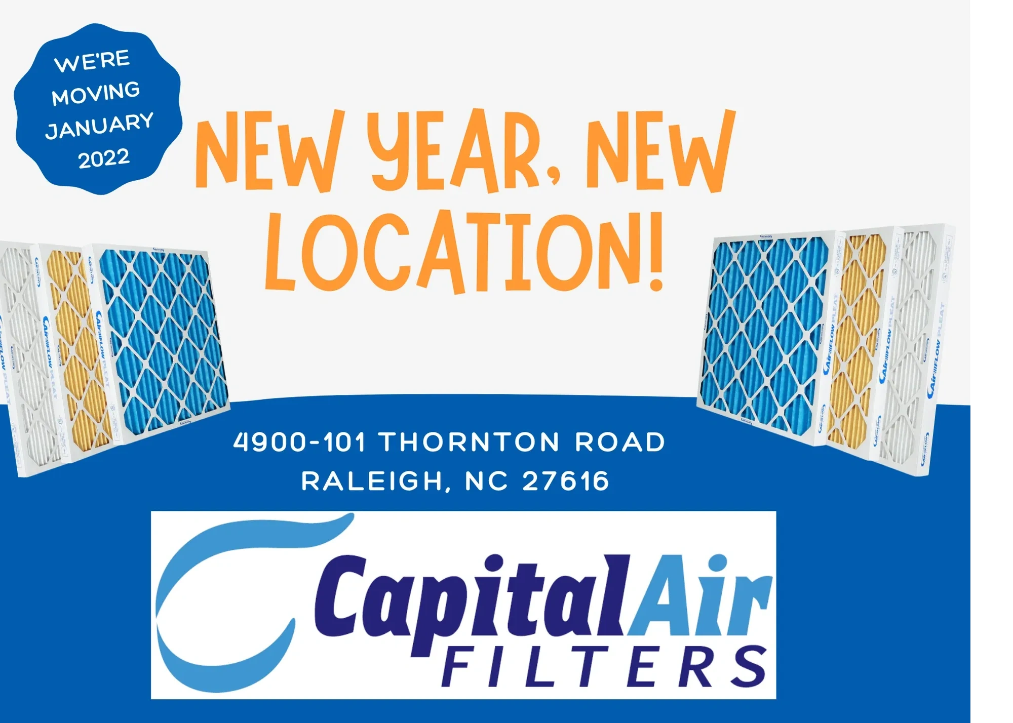 Capital Air Filters Raleigh, NC 27616 moving banner