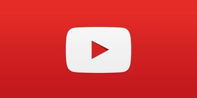 Helpful air filtration video- YouTube play video icon on red background