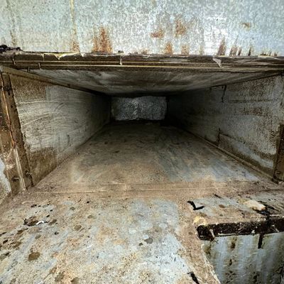 A duct cleaned