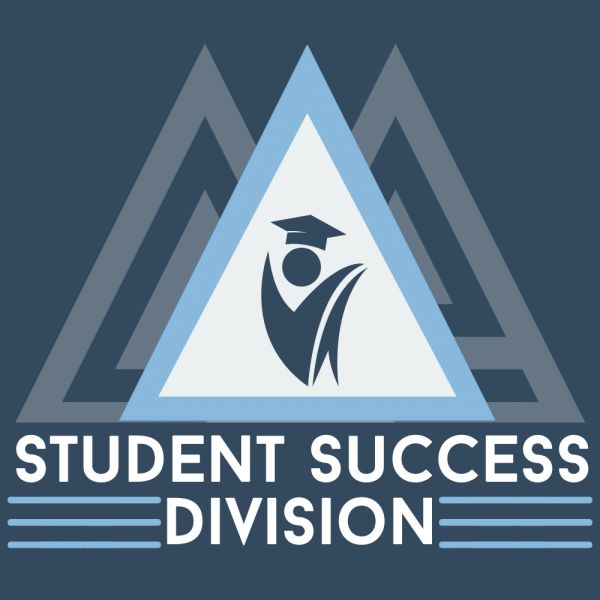 Logo for Student Success Division with a graduation-themed emblem.